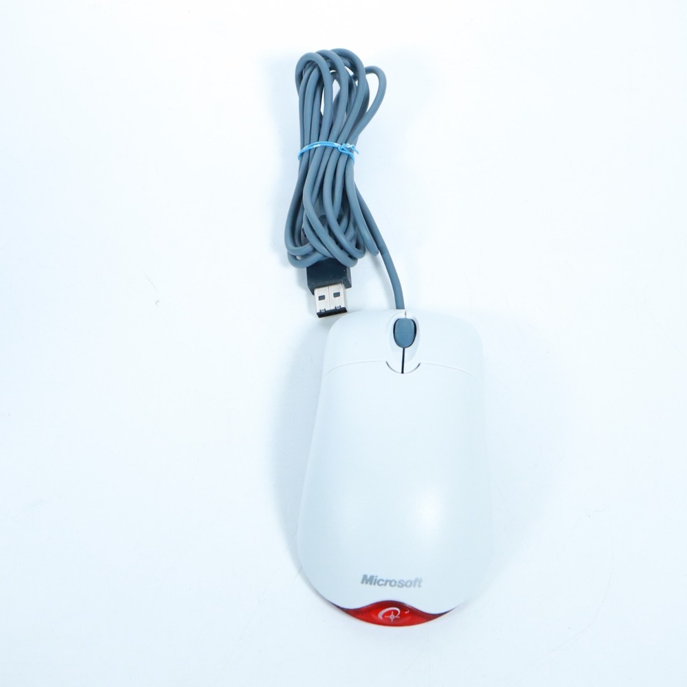 Vintage Microsoft Wheel Mouse Optical USB and PS2 Compatible Tested